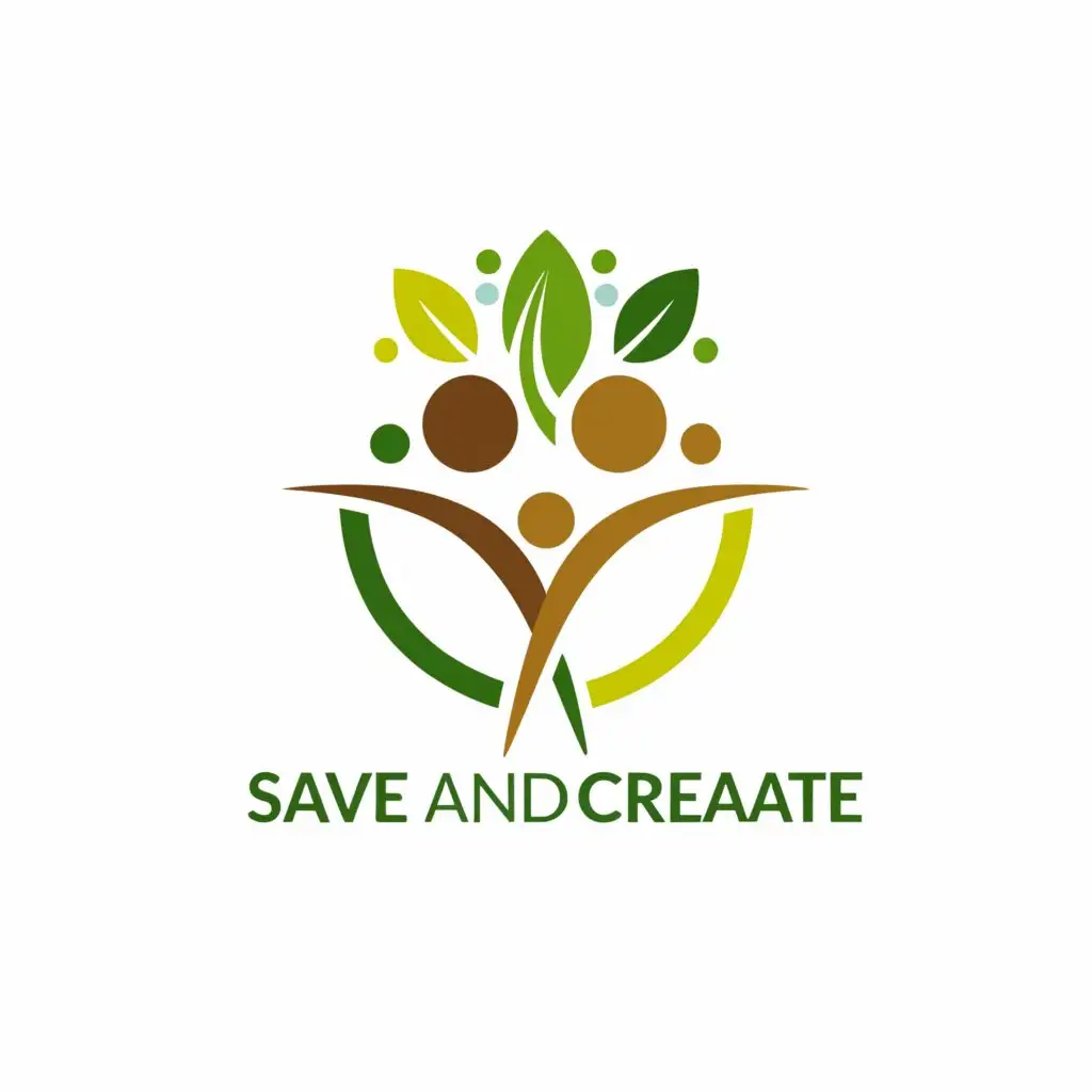 a logo design,with the text "Save and Create", main symbol:Family, Life, future,Moderate,be used in Nonprofit industry,clear background