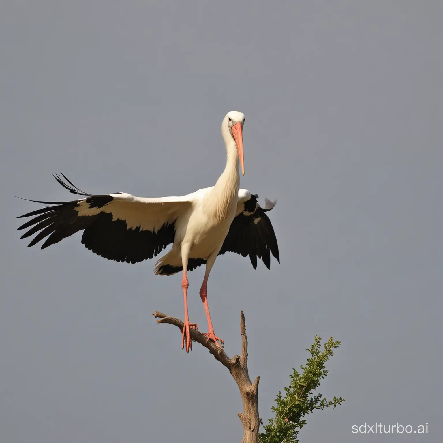 Graceful-Stork-in-Tranquil-Wetland-Habitat