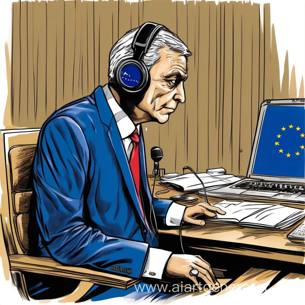 European-Union-Translator-Translating-Announcers-Speech-to-French