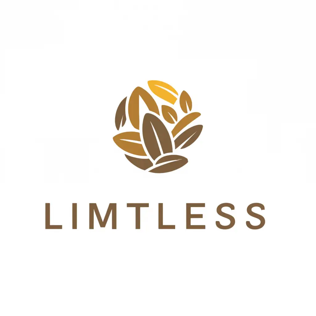 a logo design,with the text "Limitless", main symbol:handful of grain,Moderate,clear background
