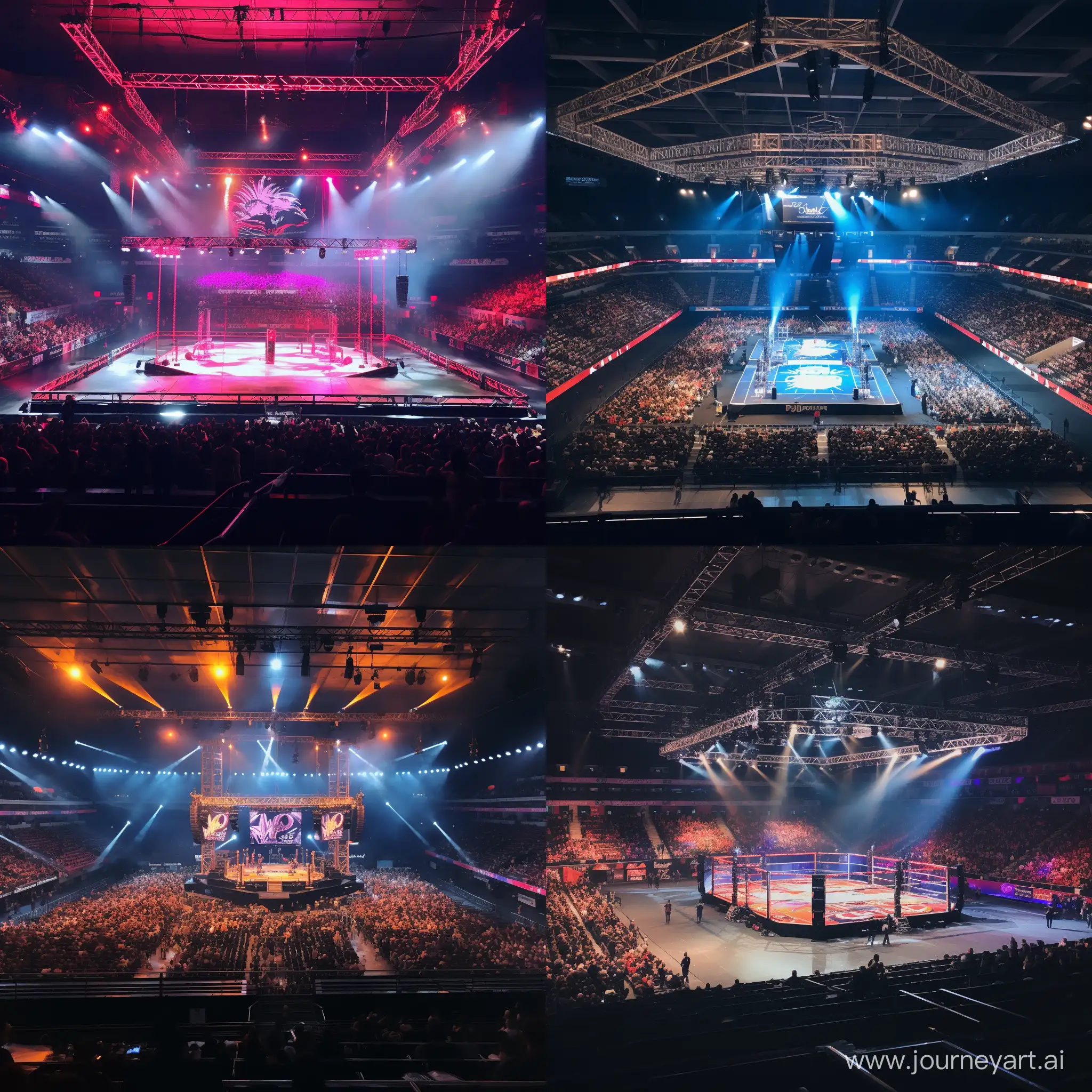 Exciting-WWE-Arena-Show-in-Lyon-AR-11-Captivating-Live-Wrestling-Action