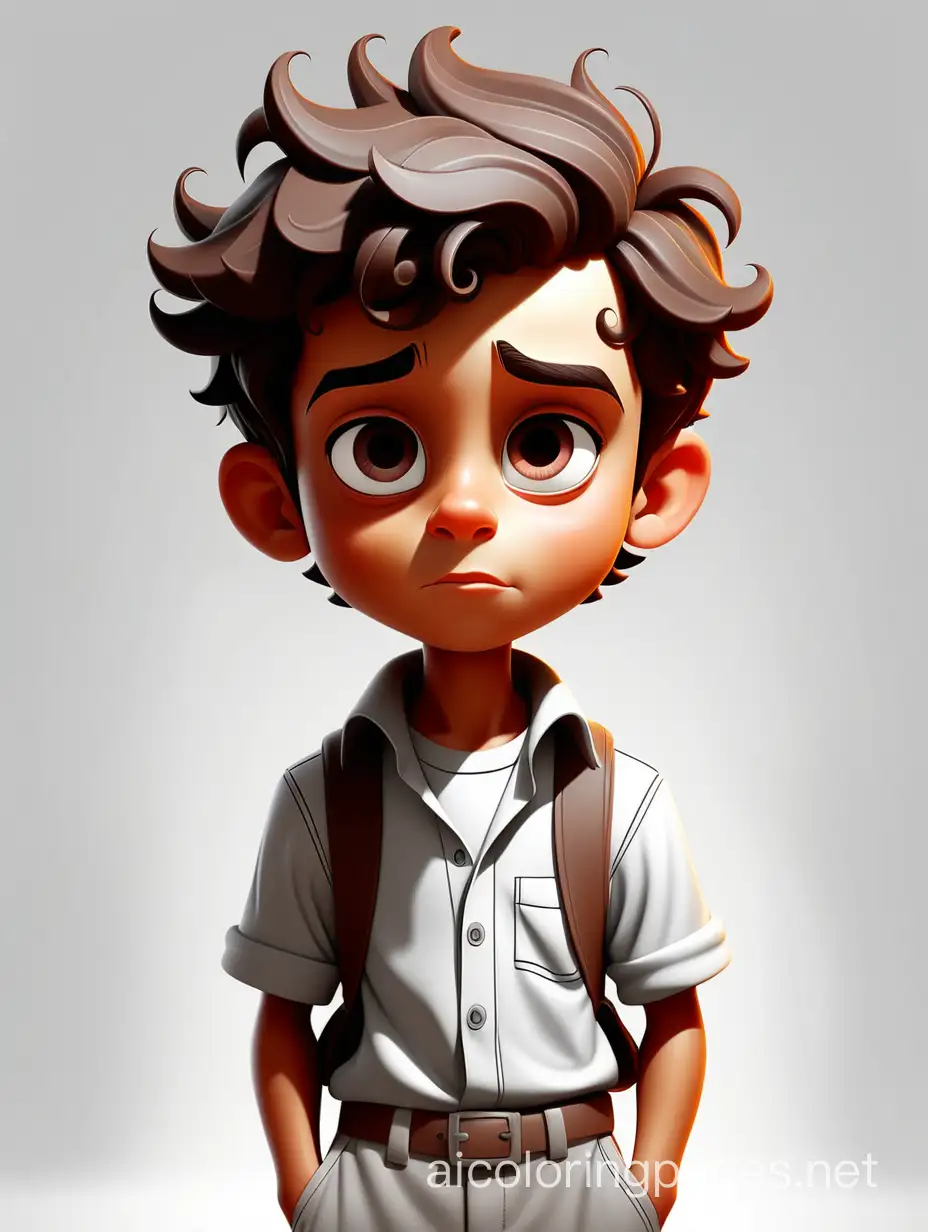 HighQuality-Cartoon-Coloring-Page-of-a-Cute-Boy-for-Kids
