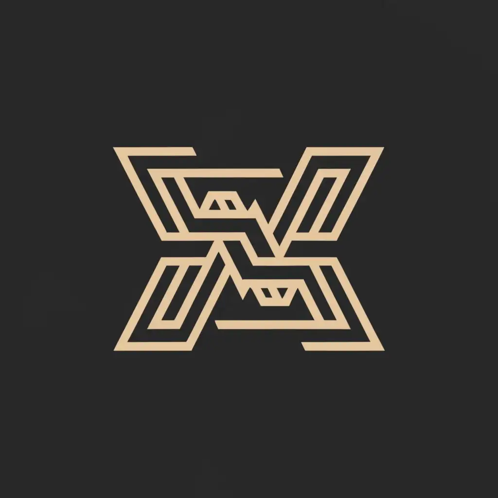 a logo design,with the text "MCJ", main symbol:Solid futuristic hieroglyph symbol,complex,clear background