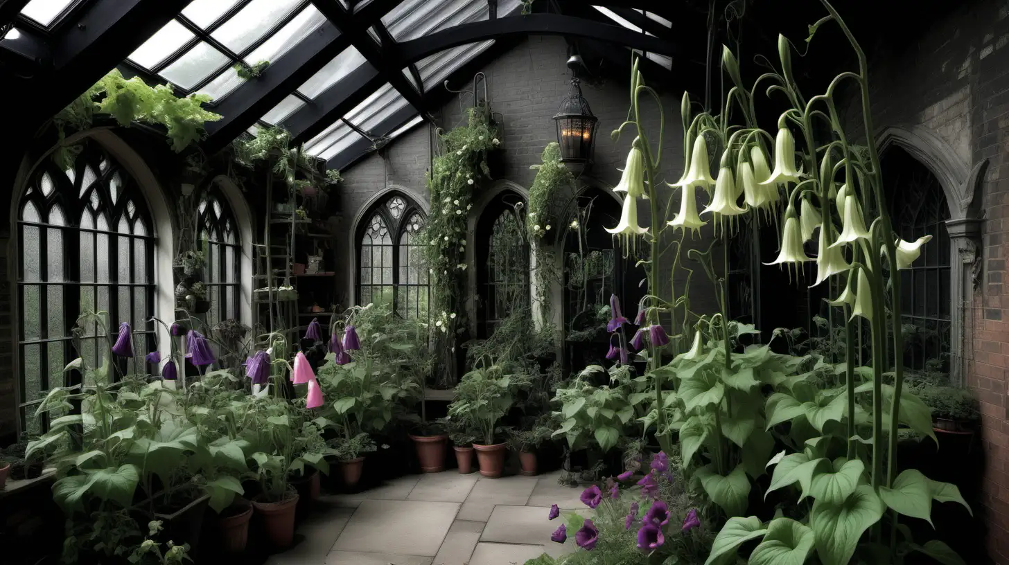 gothic cottage core aesthetic plant room world's deadliest poisonous plants angel trumpet Atropa Belladonna Laburnum Helleborus Odorus Monkshood Ricinus communis Catha edulis Opium Poppy