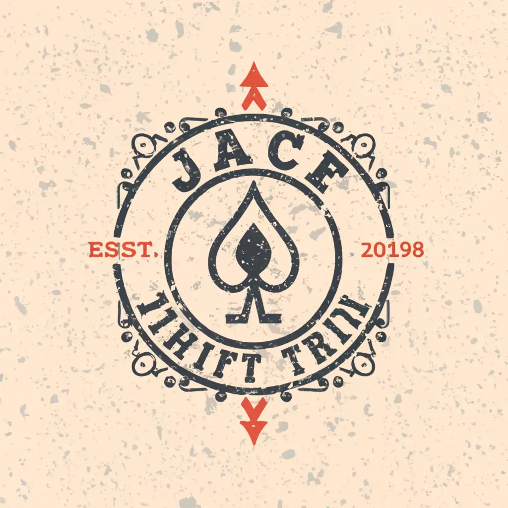 LOGO-Design-For-Jace-Thrift-Trip-Shop-Jack-and-Ace-Theme-with-Clear-Background