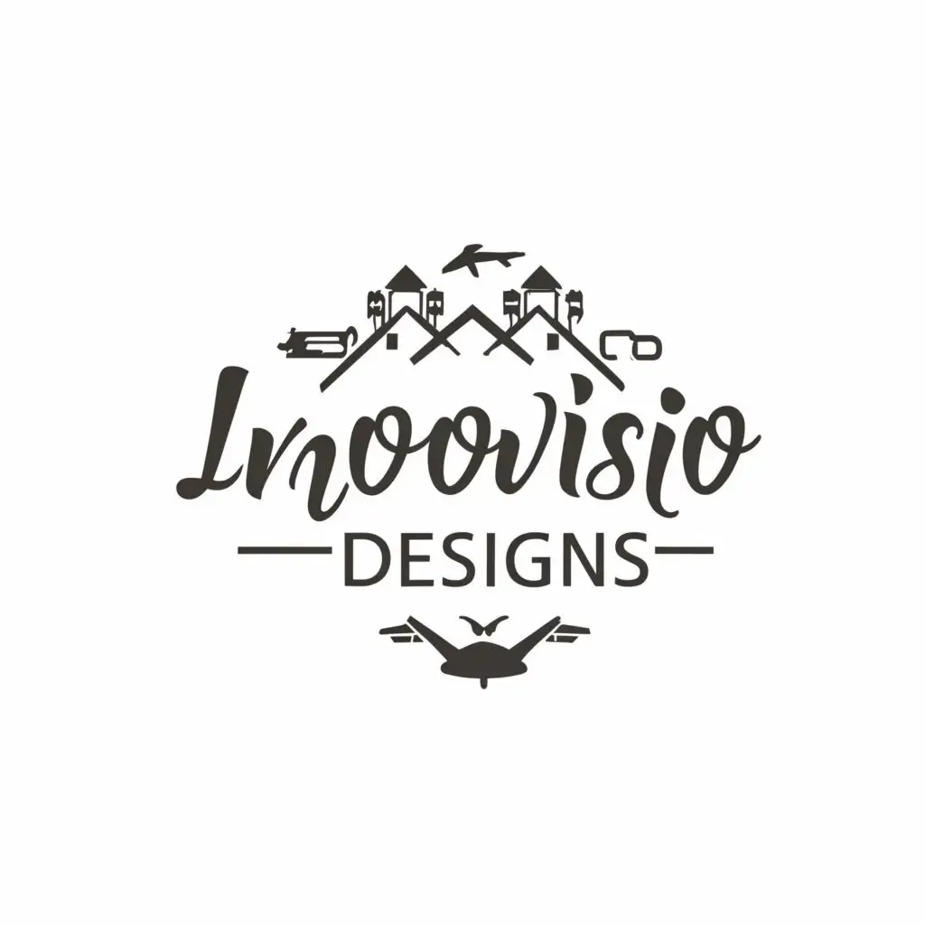 LOGO-Design-For-InnoVisio-Designs-Creative-Typography-for-the-Travel-Industry