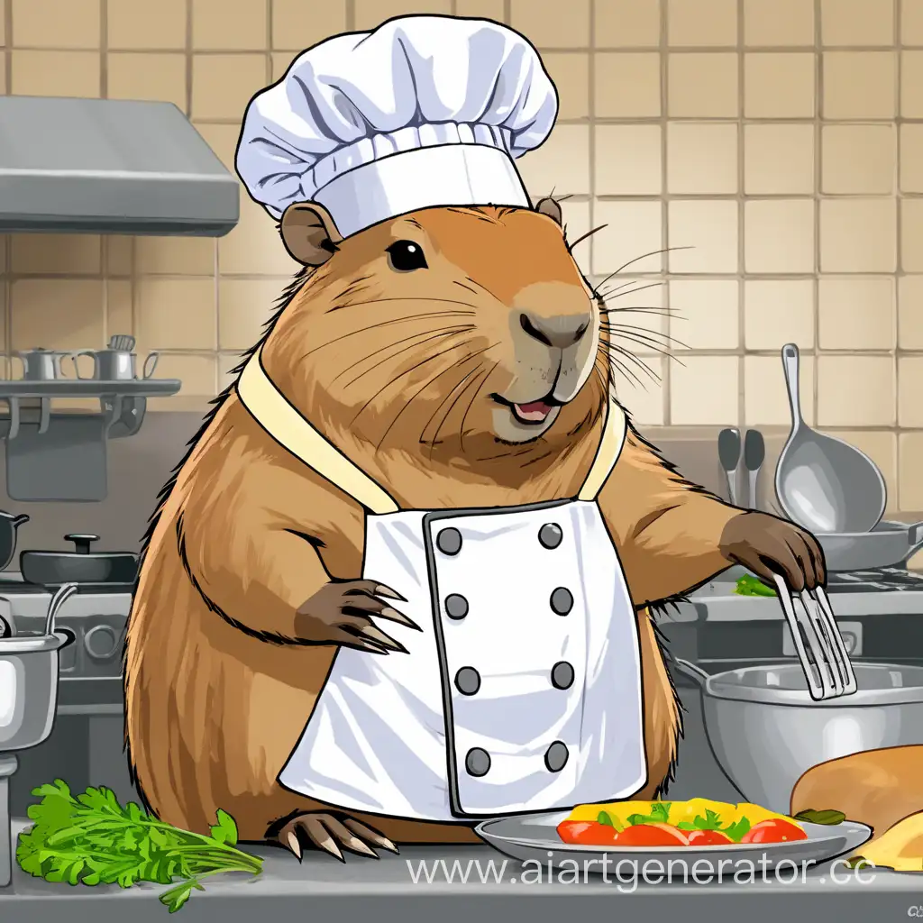 Capybara-Chef-Cooking-in-a-Quaint-Kitchen-Setting