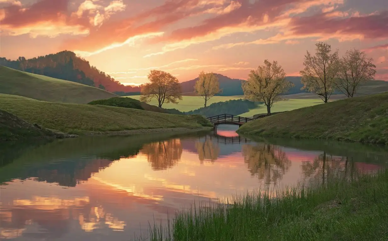 Tranquil-Forest-Lake-Reflecting-Vibrant-Autumn-Foliage