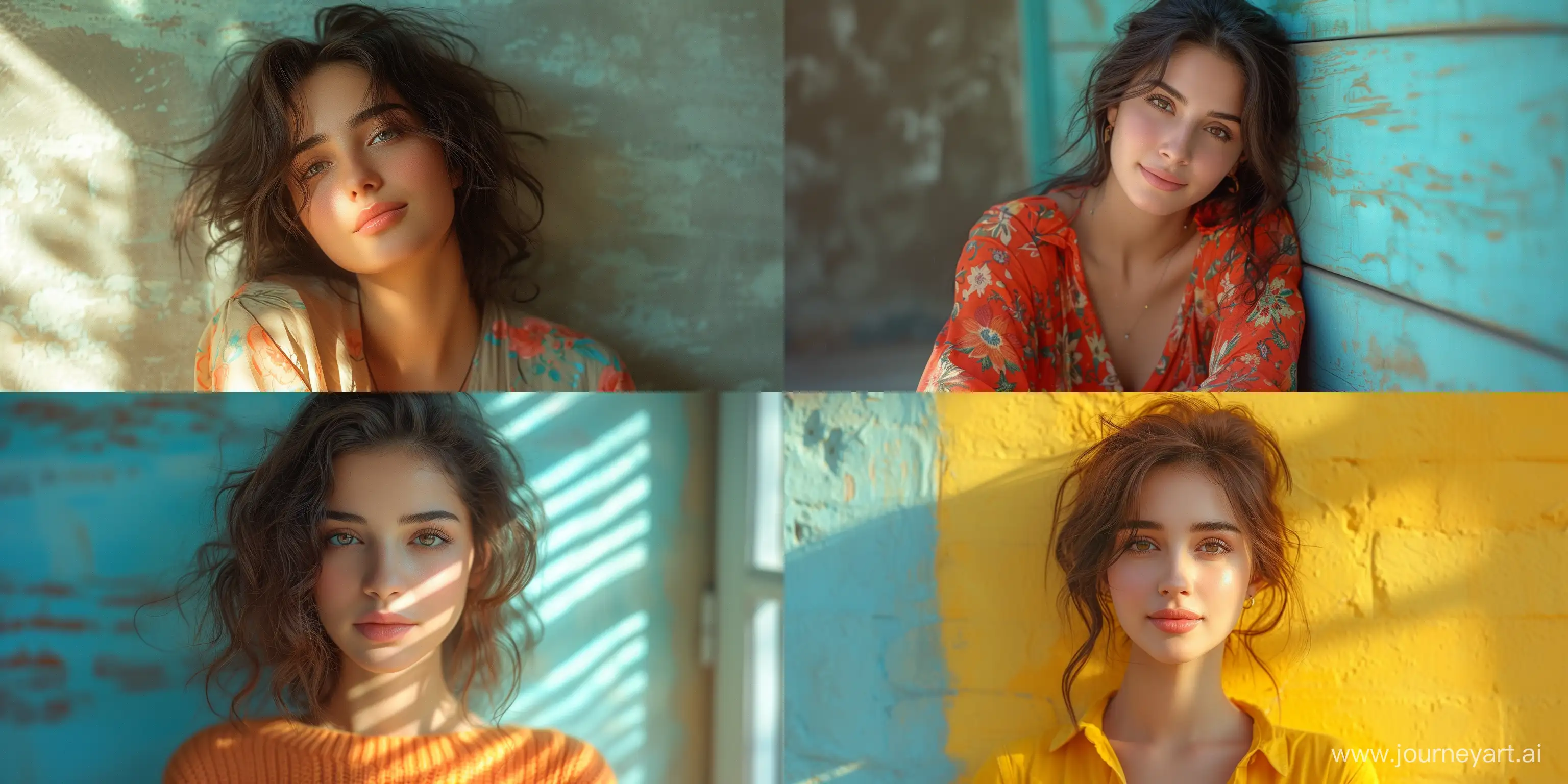 Vibrant-35mm-Fashion-Portrait-Happy-Iranian-Model-in-Colorful-Attire