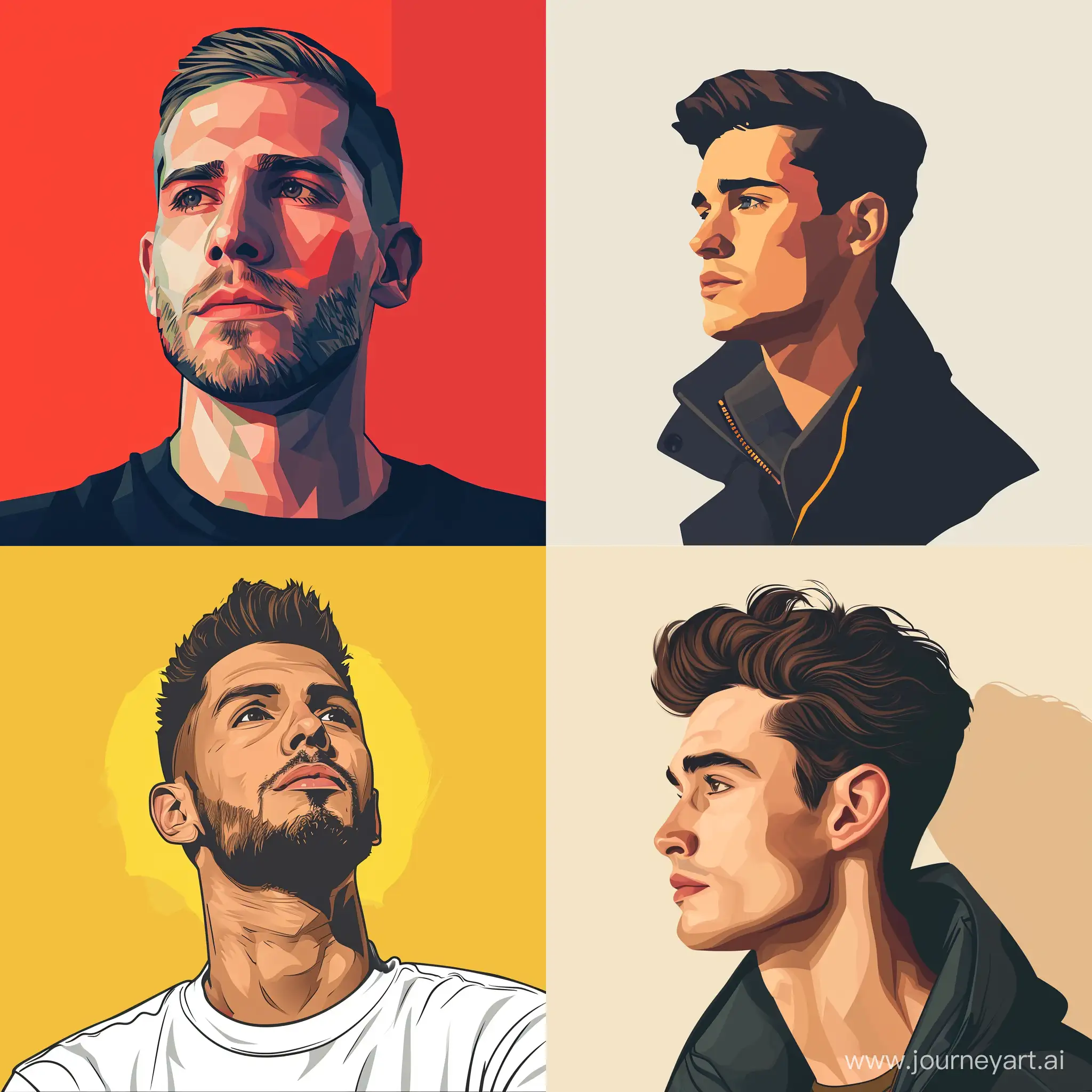 Stylish-Man-Vector-Portrait-with-Striking-Features-and-Bold-Colors