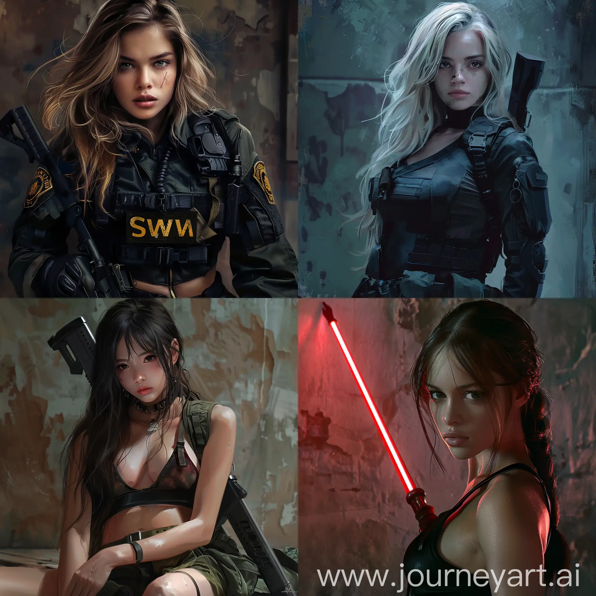 Realistic-SWAT-Girl-Tactical-Female-Officer-in-Action