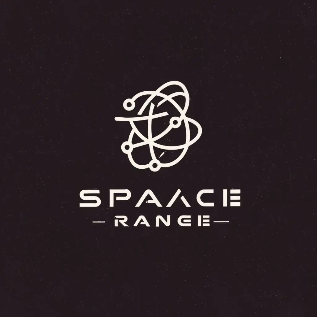 a logo design,with the text "Space range", main symbol:stars fast,Moderate,clear background