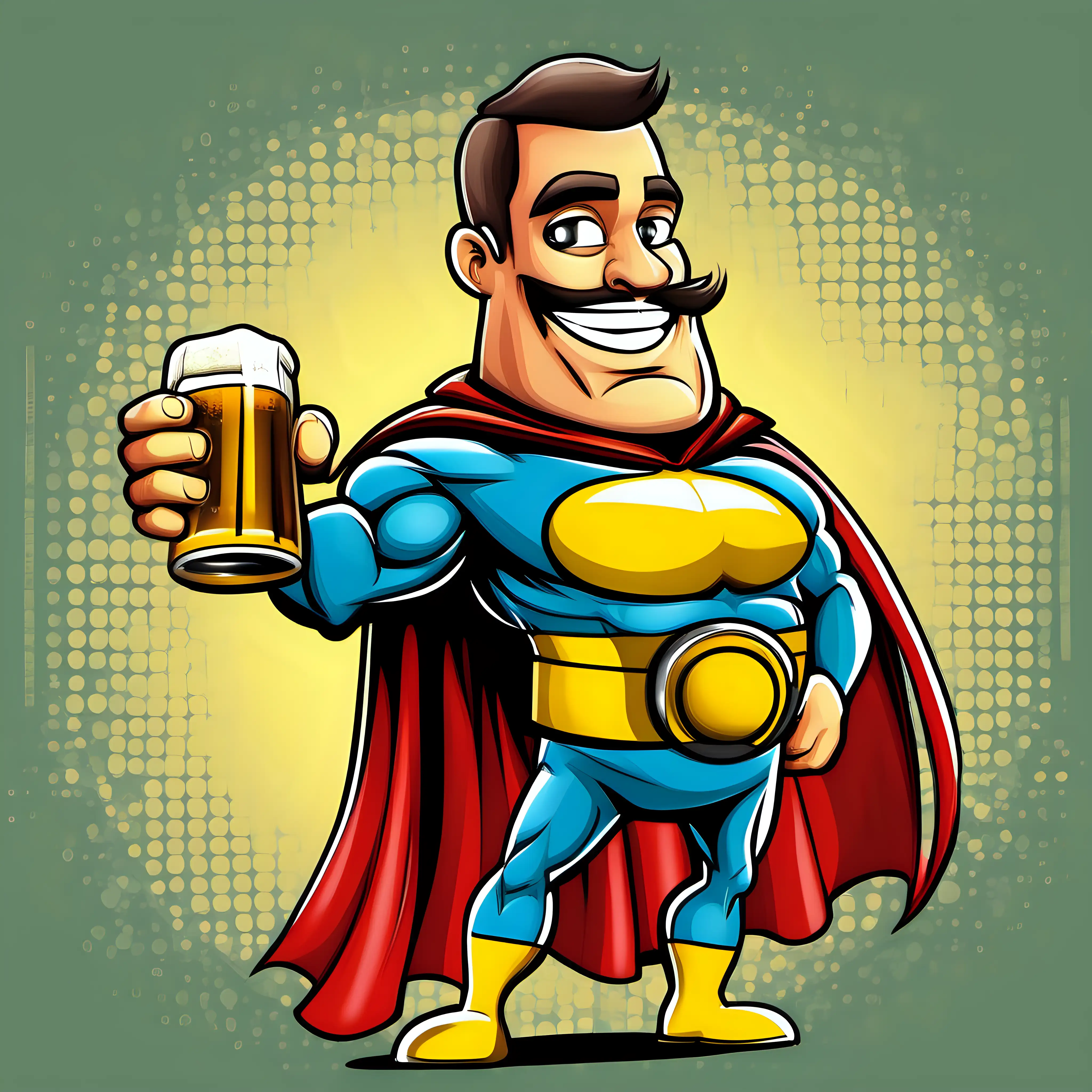 Friendly BeerDrinking Superhero Beerman in Action