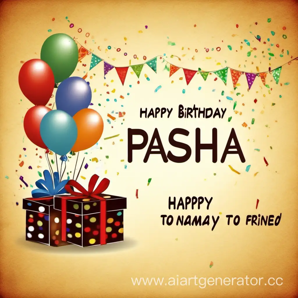 Поздравление друга по имени Паша с днем рождения