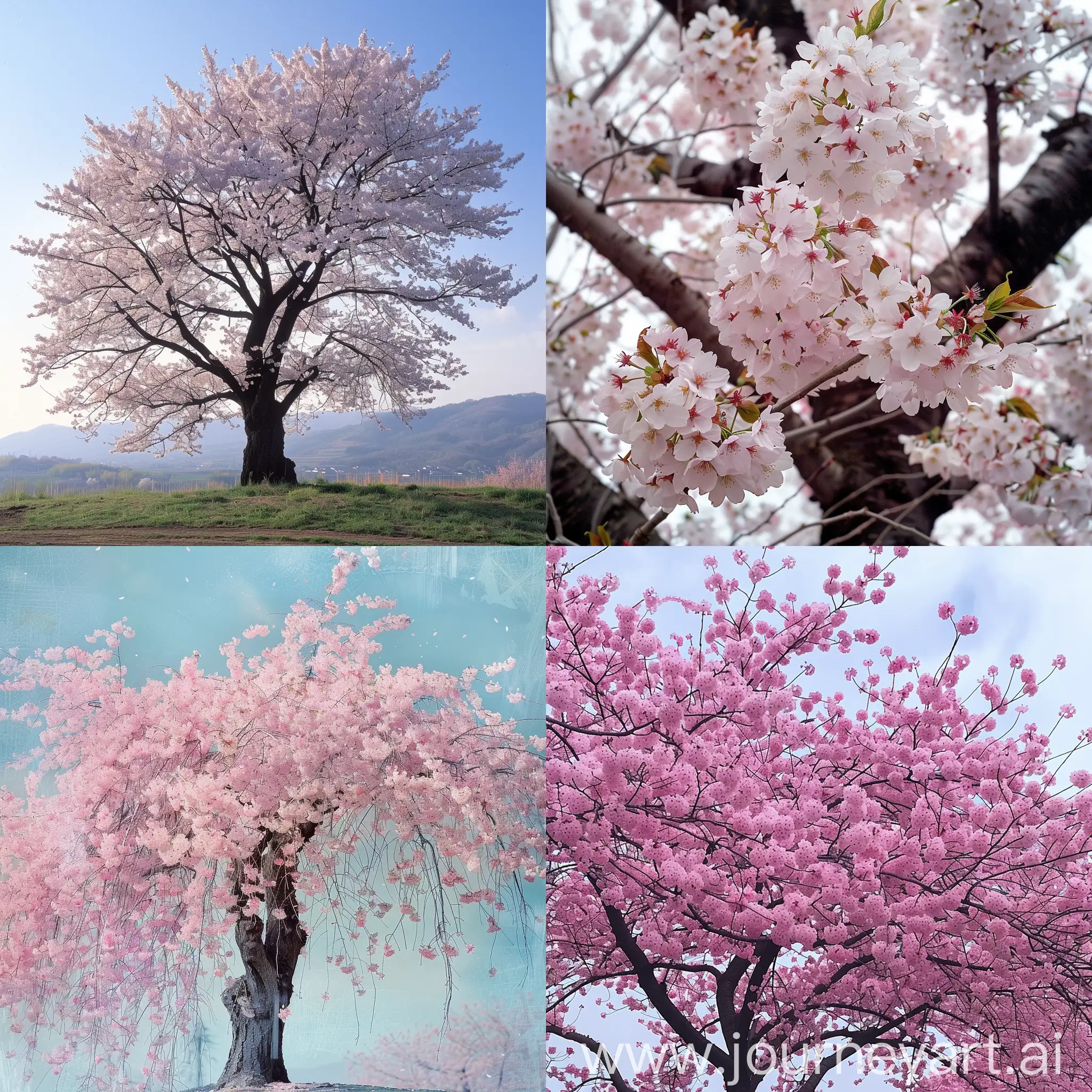 Blossoming-Sakura-Tree-in-Springtime-Park