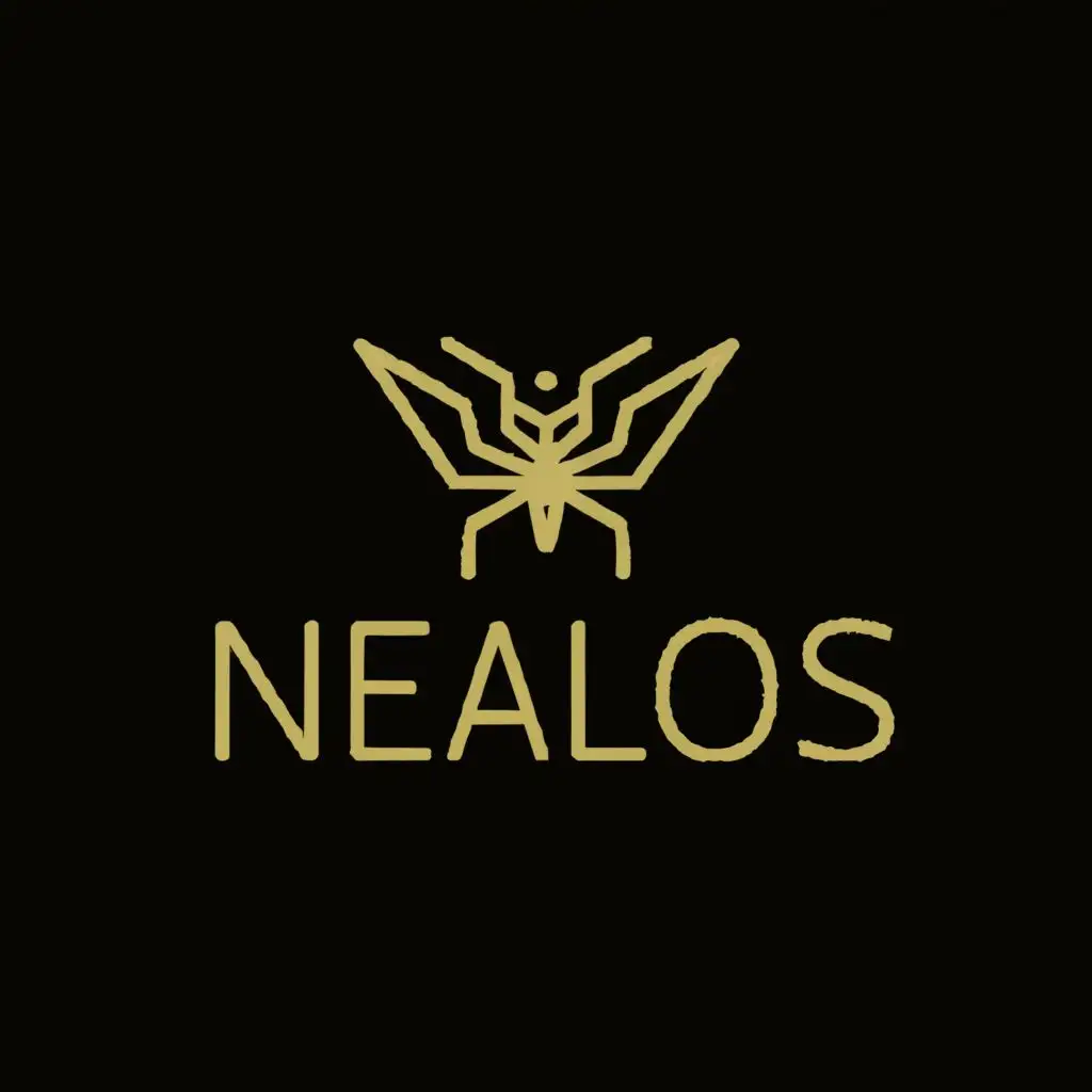 a logo design,with the text "nealOS", main symbol:a mosquito,complex,be used in Internet industry,clear background