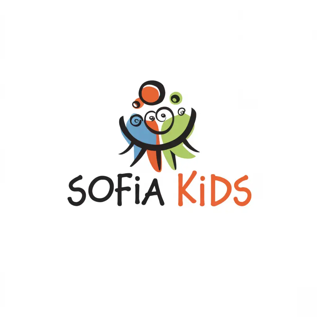 a logo design,with the text "Sofia kids", main symbol:Children's clothing,Moderate,be used in Retail industry,clear background