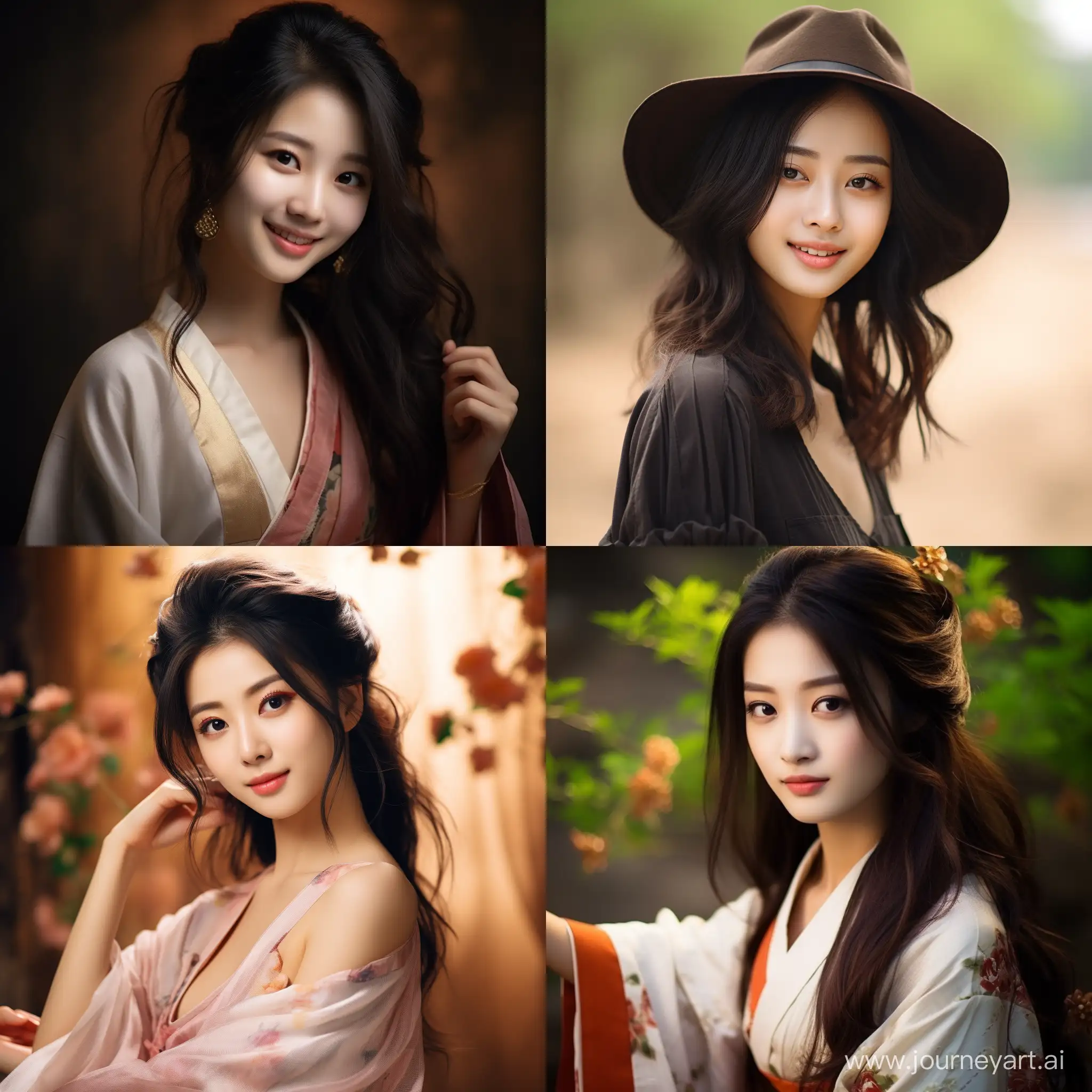 若い　笑顔　可愛い　美人　セクシー　清純　洋装　日本女性　写真
