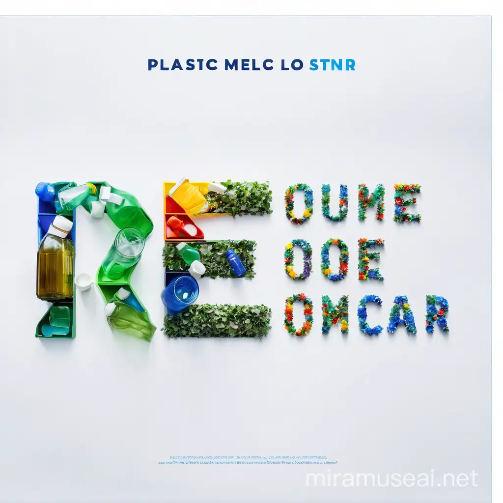 Please make a social media poster about a new plastic recycling campaign in Romania