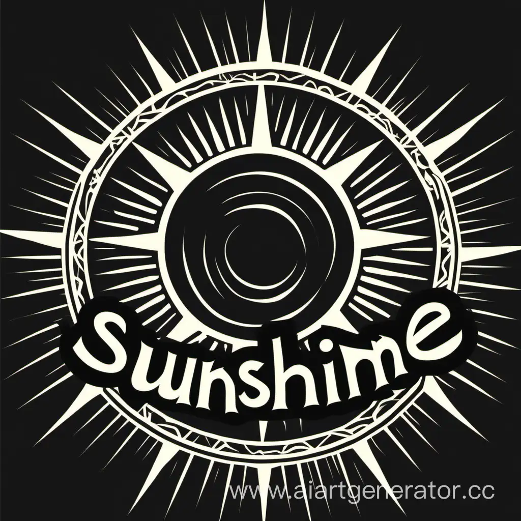 эмблема чёрное солнце с надписью sunshine