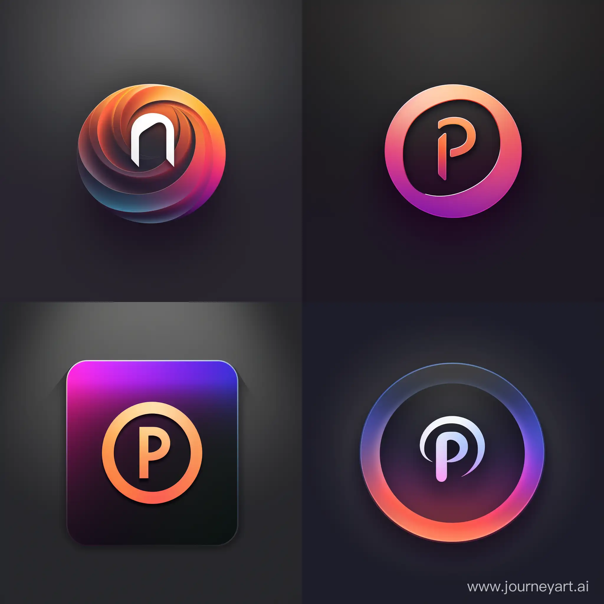 Minimalist-Dark-Theme-Music-Streaming-App-Icon-with-P-and-M-Shape