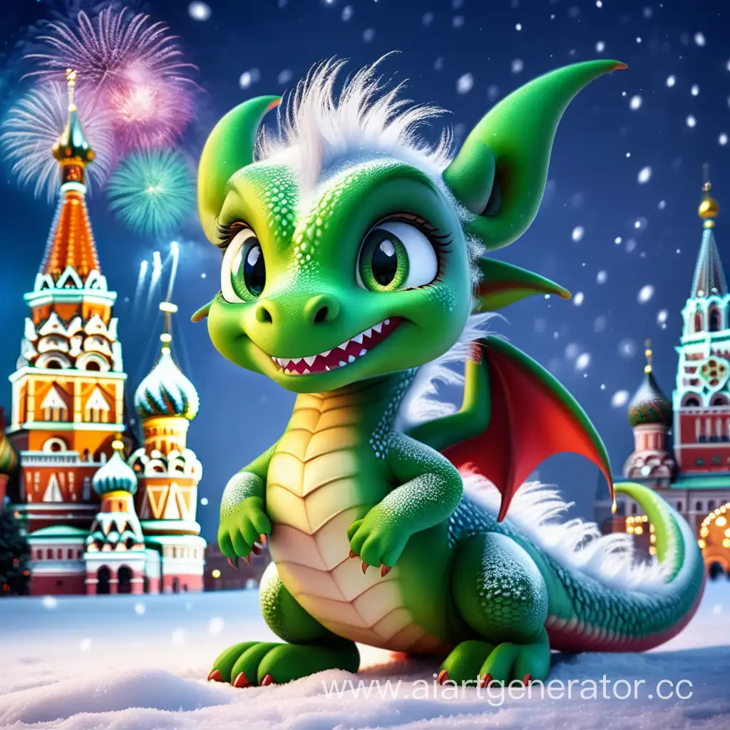 Adorable-Green-New-Years-Dragon-Amidst-Red-Square-Winter-Fireworks