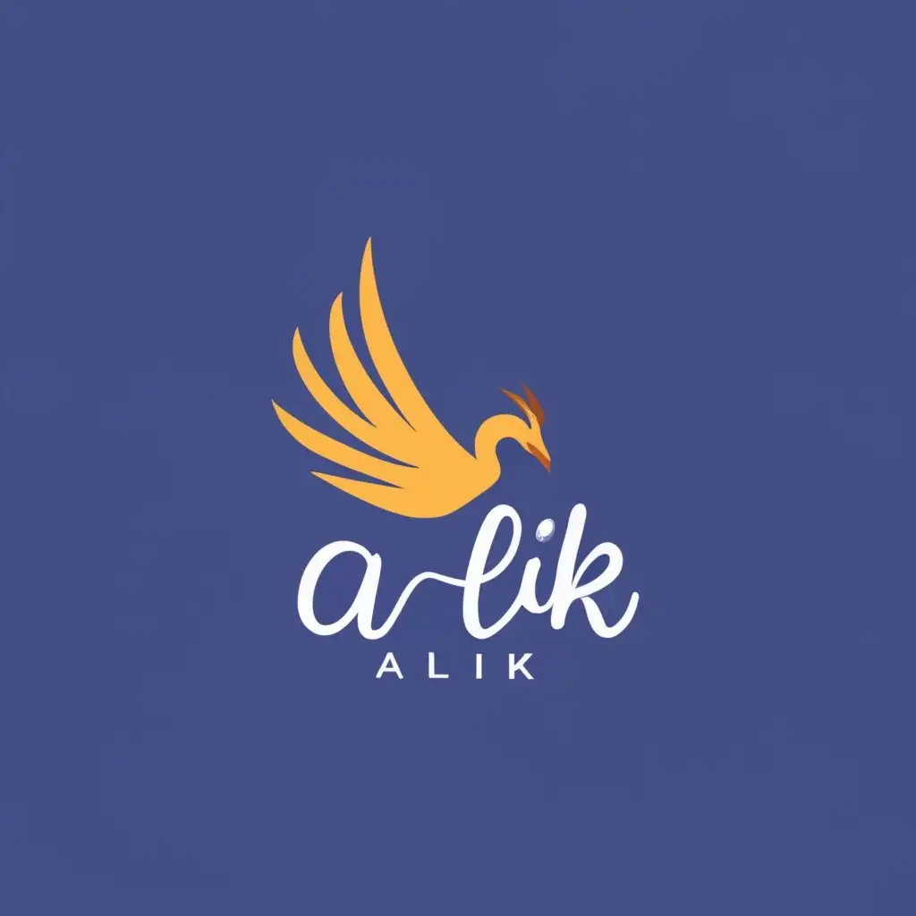 LOGO-Design-For-Alik-Classy-Phoenix-Outline-for-Tech-and-Beauty-Products