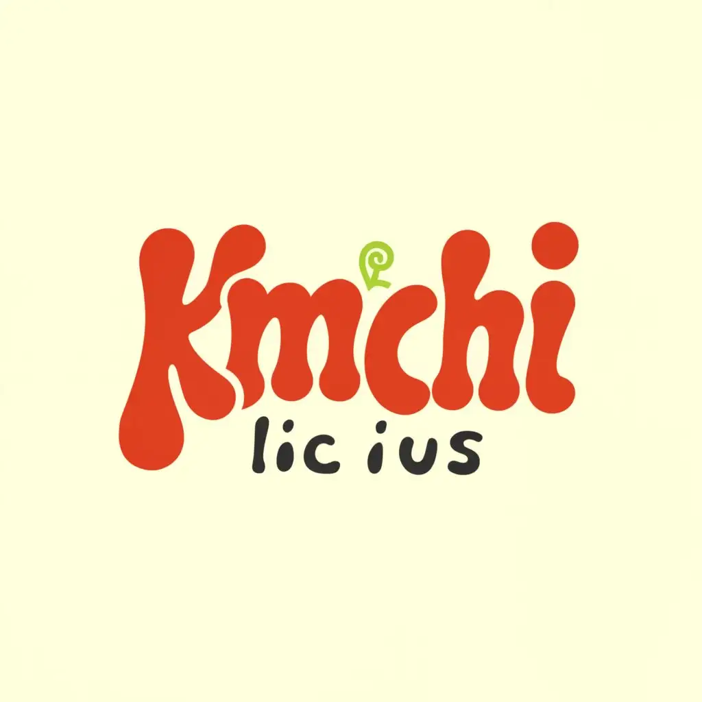 a logo design,with the text "kimchilicious", main symbol:kimchi hangul,Moderate,be used in Restaurant industry,clear background