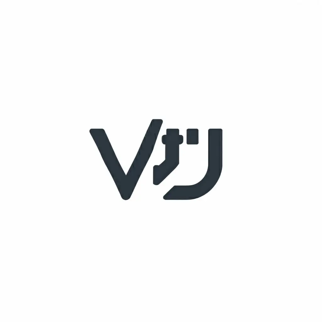 a logo design,with the text "WJ", main symbol:GAME,Minimalistic,be used in Technology industry,clear background