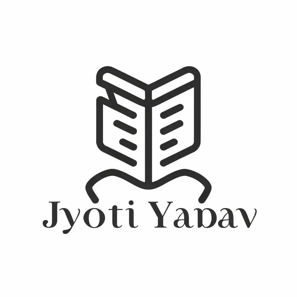 LOGO-Design-for-Jyoti-Yadav-Books-and-Minimalistic-Aesthetic-with-Clear-Background