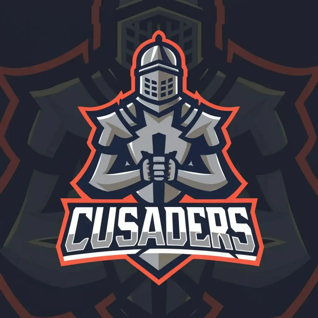 logo, Knight, with the text "Crusaders", typography, be used in Sports Fitness industry