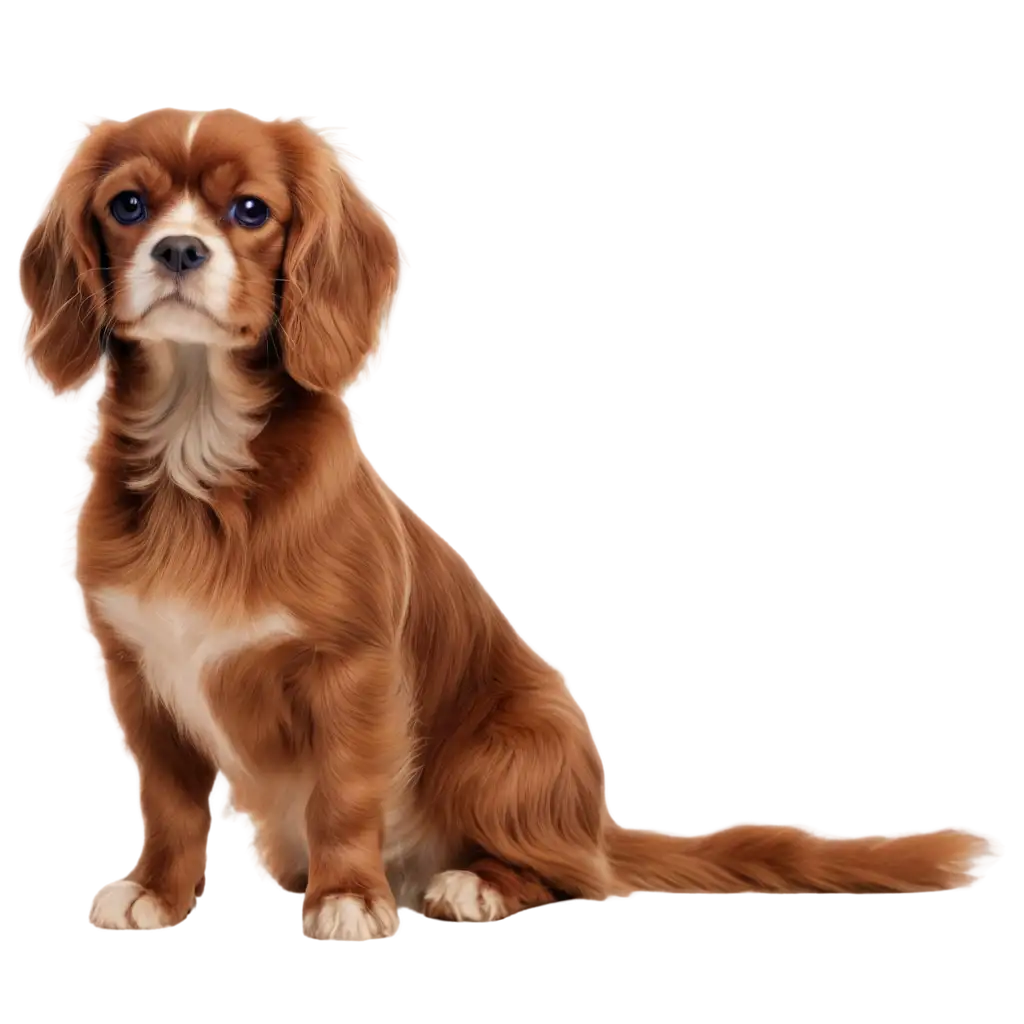 cavalier king Charles spaniel ruby coloured 