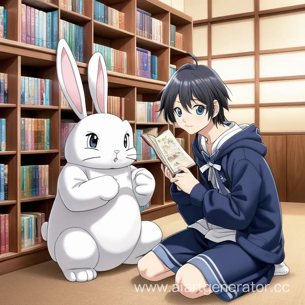 Ничем не примечательный школьник Сакута Азусагава проводит всё своё свободное время в библиотеке, почитывая книги. Однажды он встречает девушку в костюме кролика, которая старше его на год. Она представляется как Май Сакураджима — прославленная актриса и первая красавица школы. 