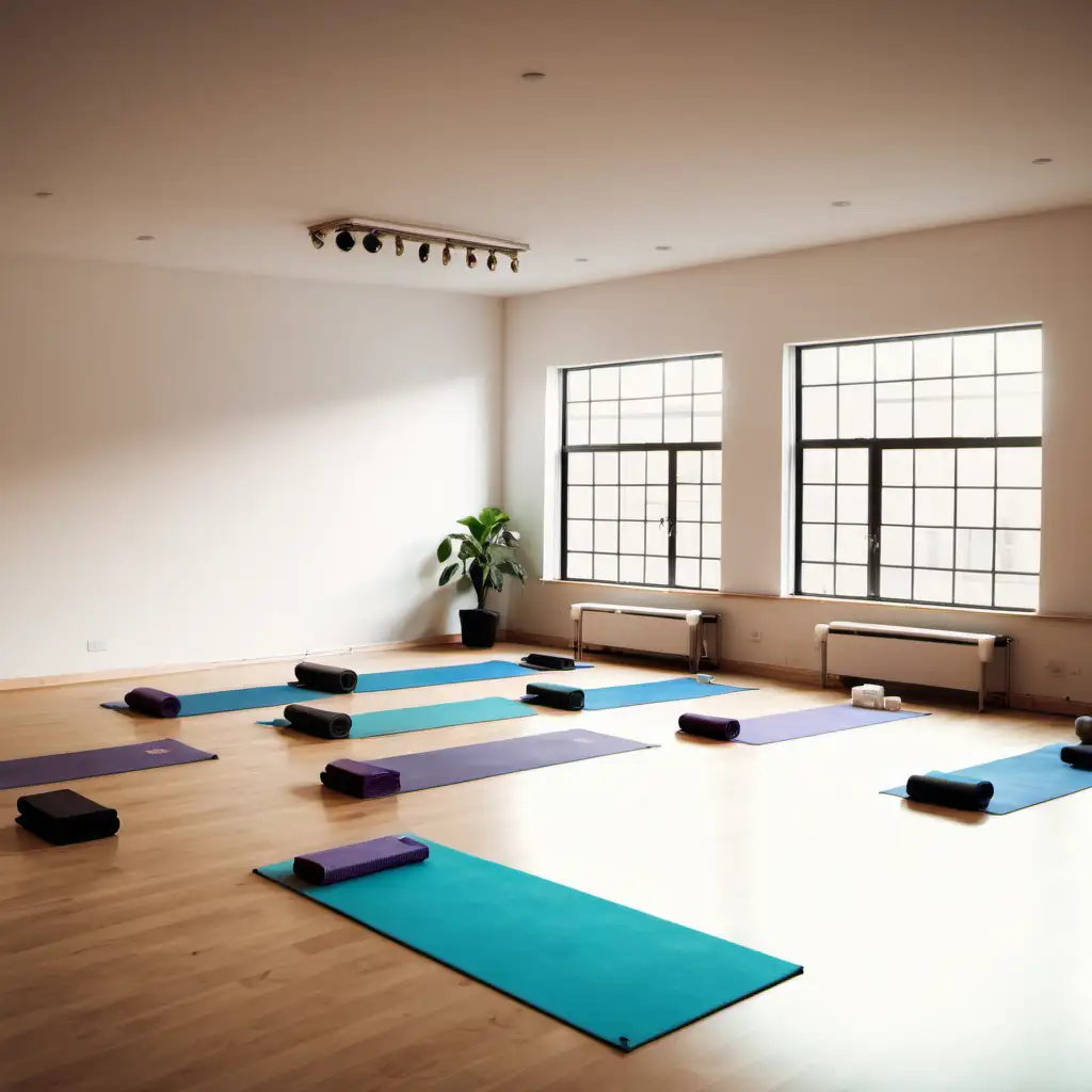 Tranquil Yoga Studio with Meditative Ambiance