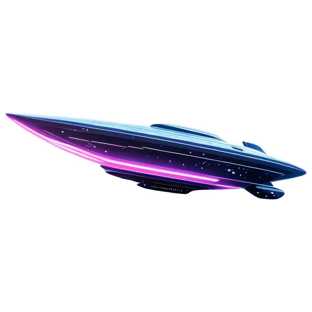 star ship,vector design, digital art, purple and blue navy colors, moving, floating, fly, future, space, holographic