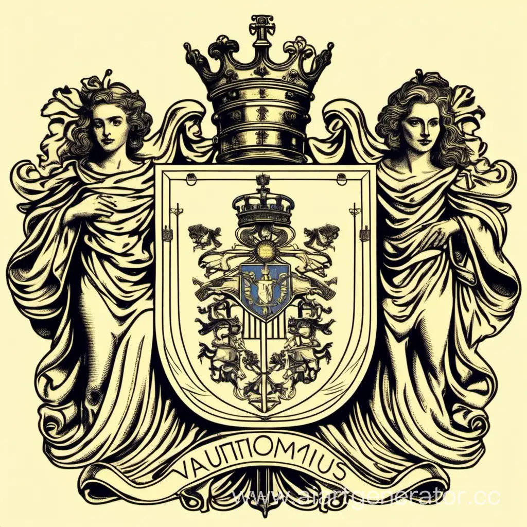 Empowered-Women-with-a-Coat-of-Arms-Symbolizing-Strength-and-Independence