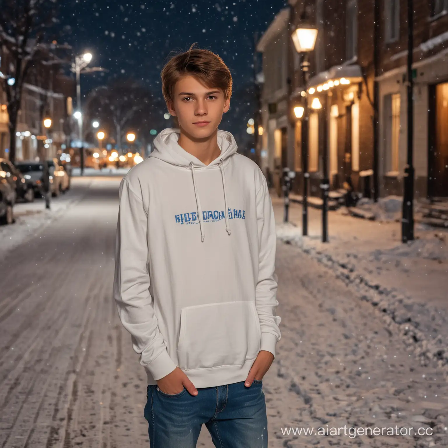 Beautiful-15YearOld-Boy-in-Russian-City-Street-Snowfall