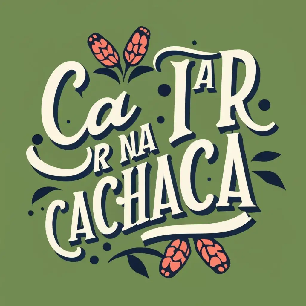 logo, beer, with the text "Ca IR na cachaca", typography