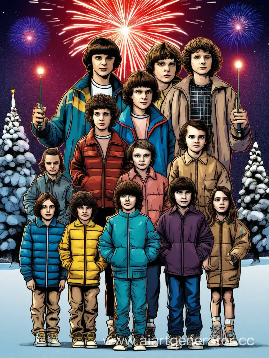 Stranger-Things-Characters-Ring-in-the-New-Year-Festivities-in-Russian-Style