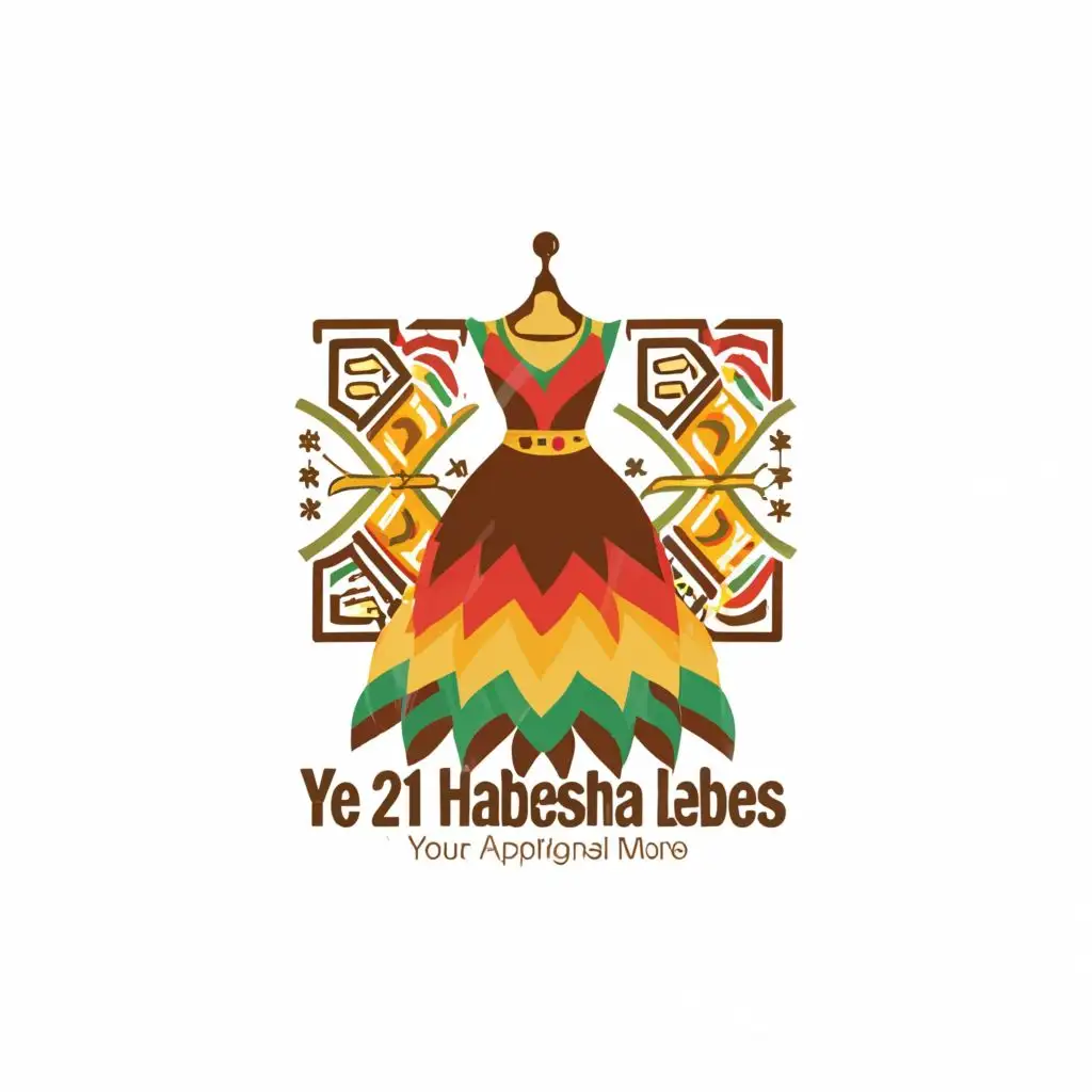 a logo design,with the text "Yeh 21 Habesha Lebes", main symbol:dress,Moderate,clear background