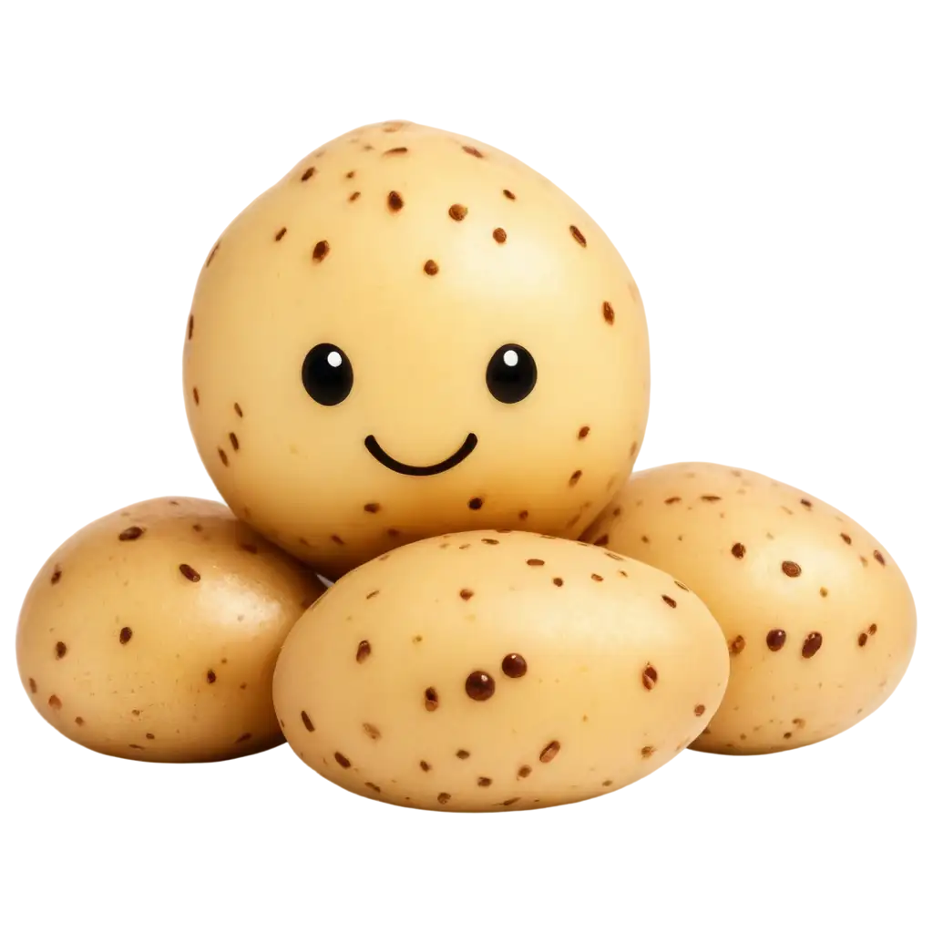 Adorable PNG Image of a Cute Potato Enhance Your Content with ...