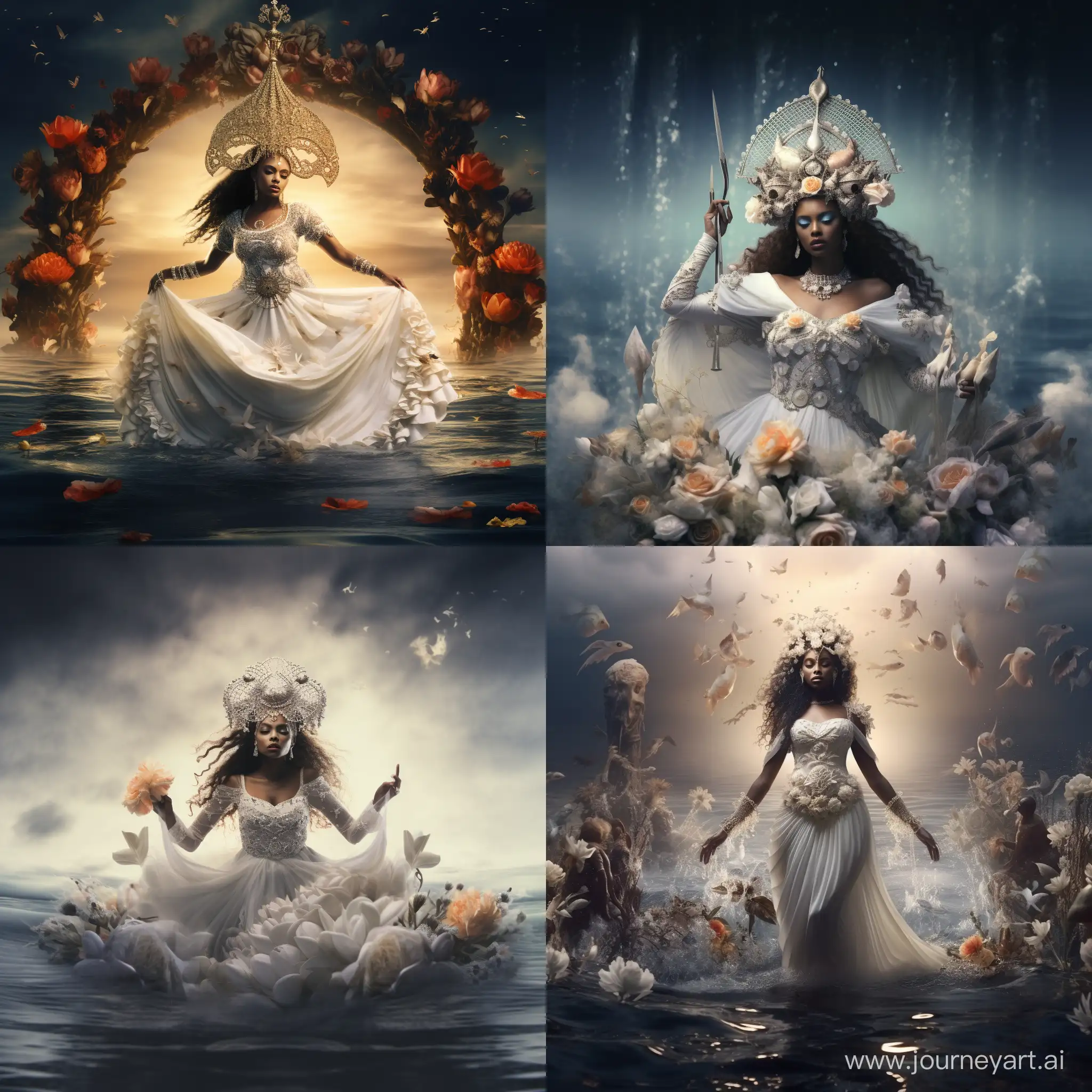 Enchanting-DarkSkinned-Bride-Emerges-in-the-Mystical-Boiling-Sea