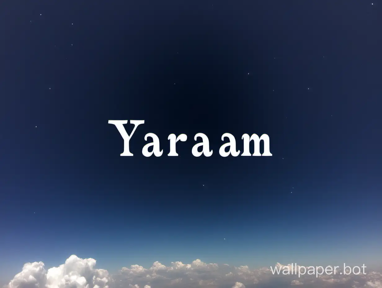 Starry-Night-with-Yaram-Name-Illuminated-in-the-Sky