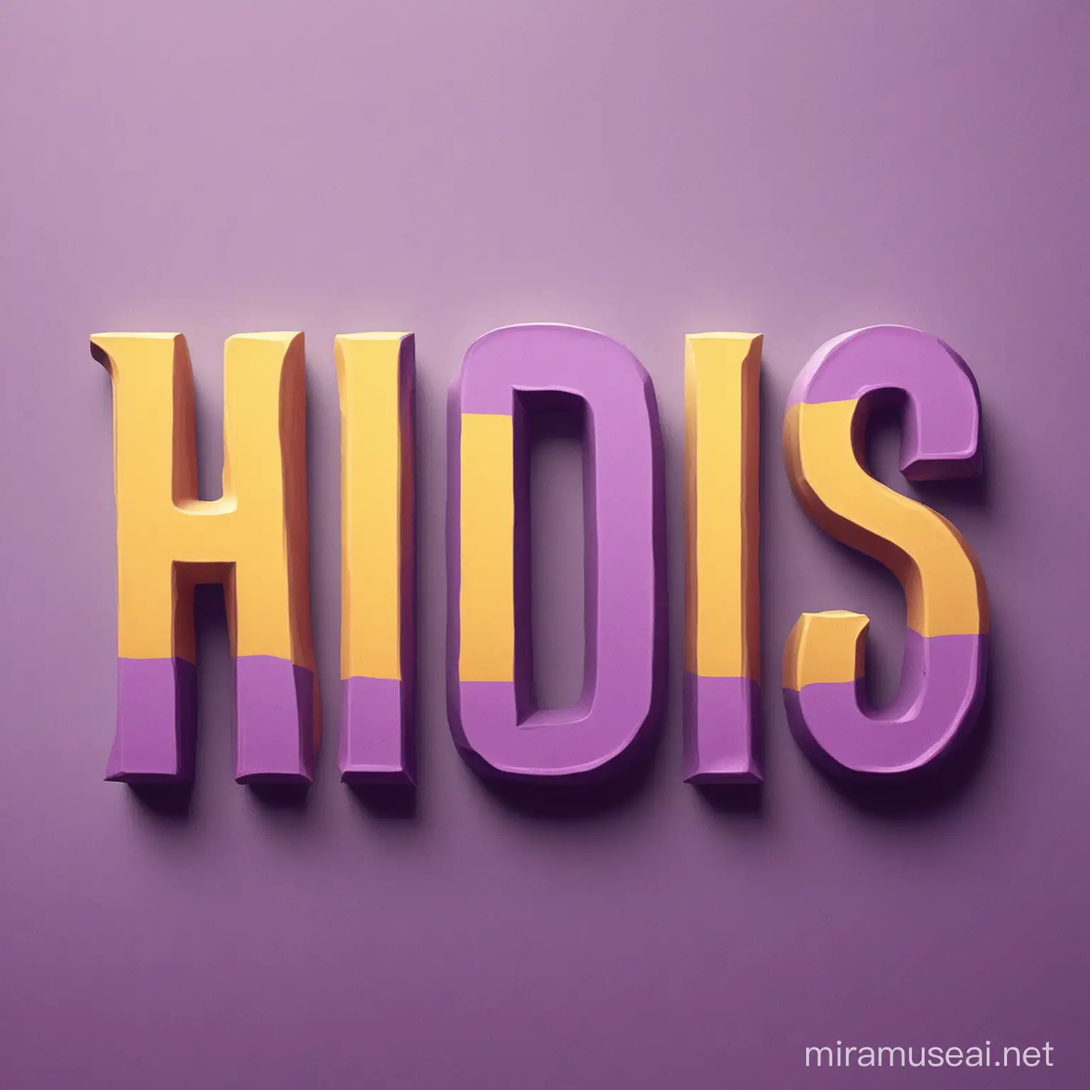 Humorous Blog Logo Vibrant HChS Letters in Purple and Yellow