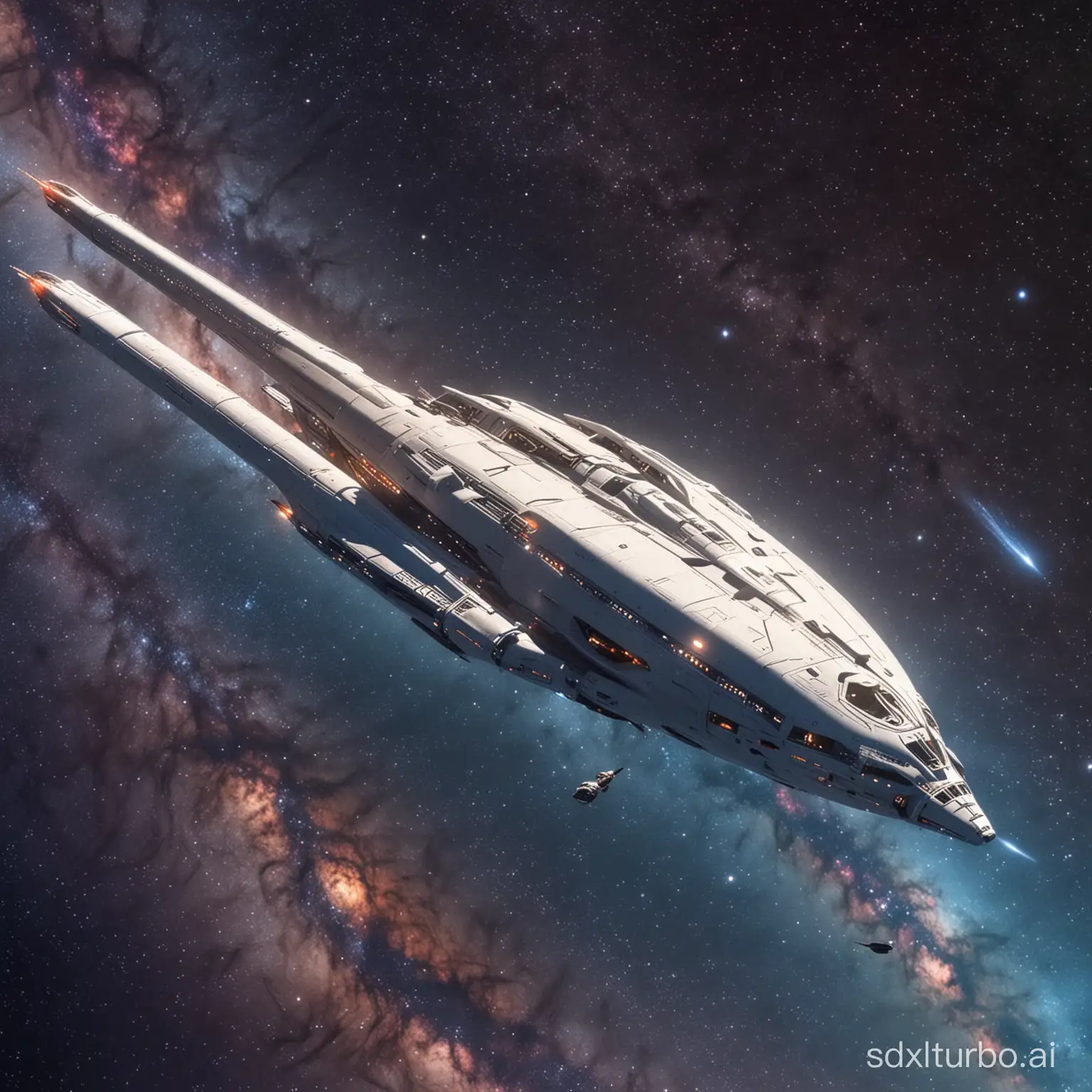 Futuristic-Starship-Exploring-Alien-Planets