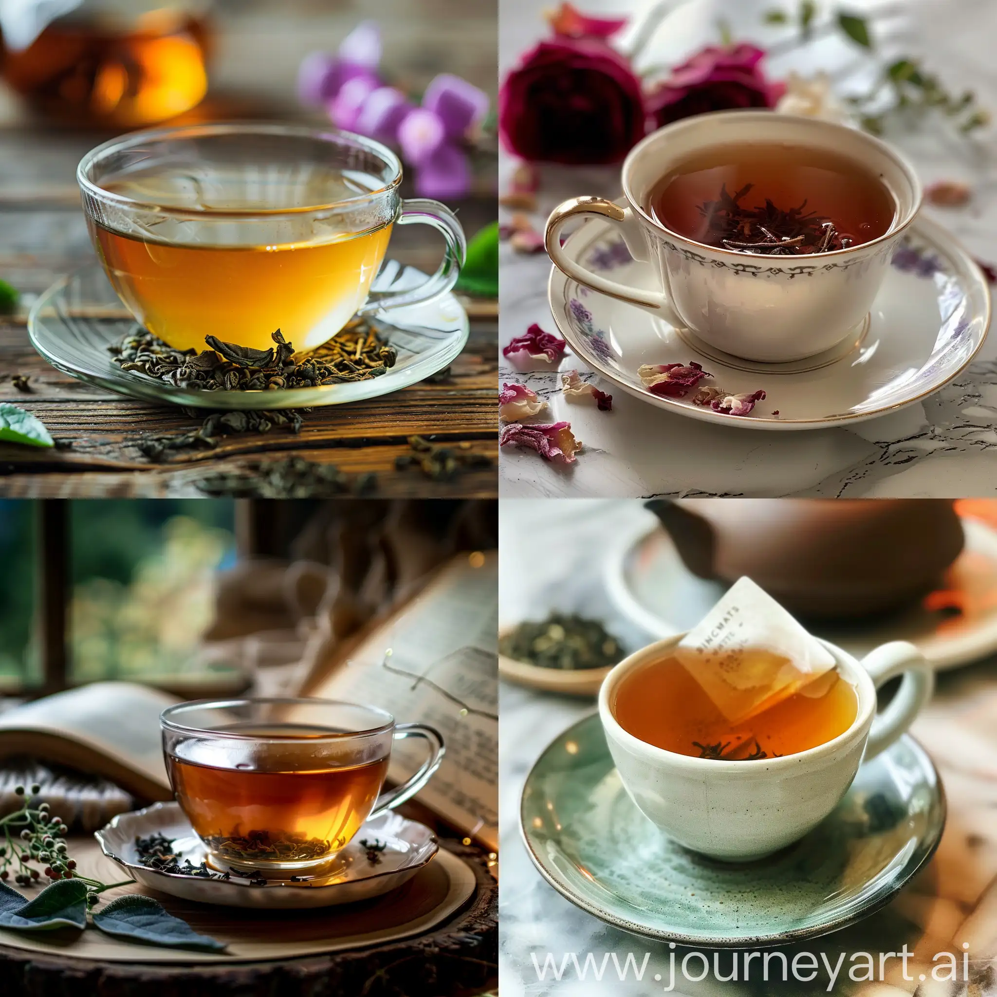 Tranquil-Moment-A-Cup-of-Tea-in-Serene-Ambiance