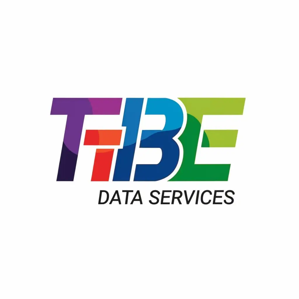 logo, Data Services, with the text "Data Services TBe", typography, be used in Internet industry