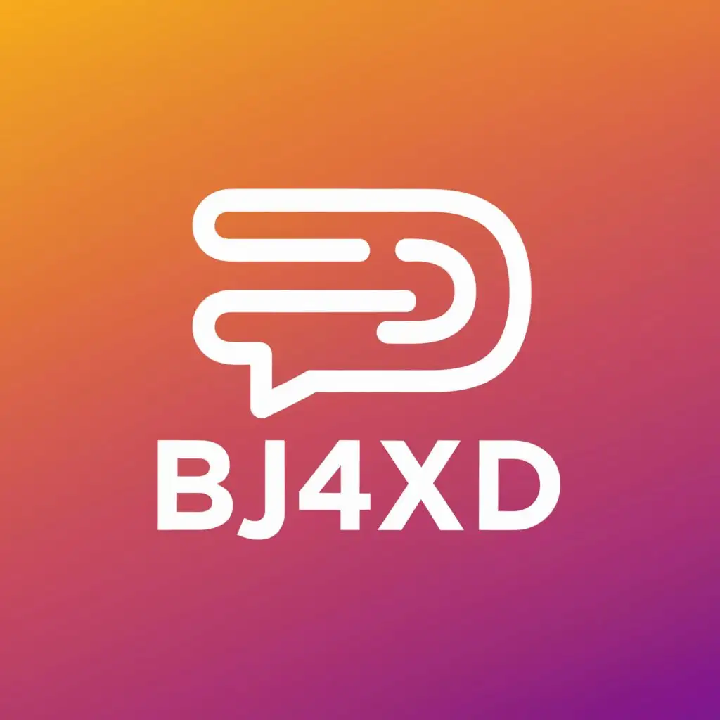 a logo design,with the text "BJ4XD", main symbol:chatroom,Moderate,be used in Animals Pets industry,clear background
