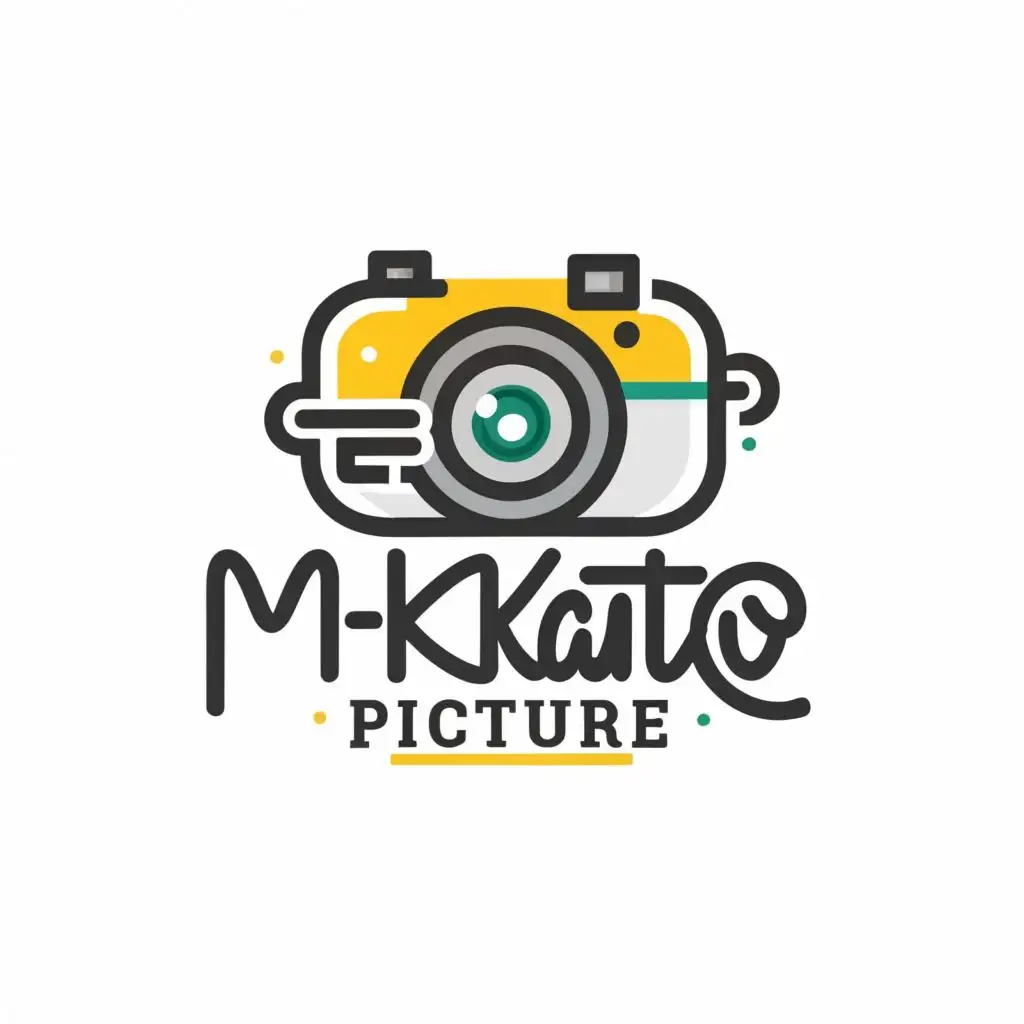 logo, Simple with camera and micro, with the text "M-KANTO PICTURE", typography, be used in Technology industry