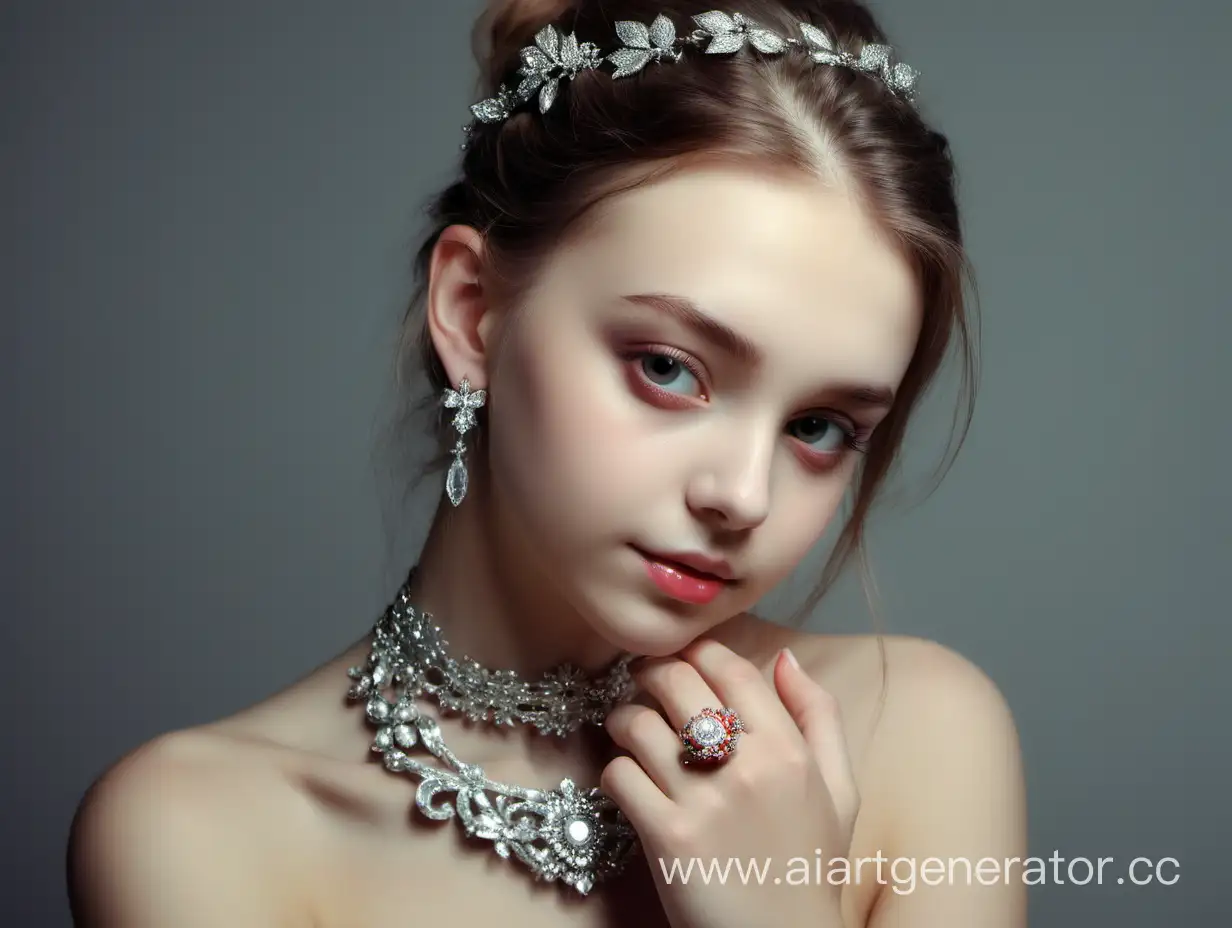 Elegant-Young-Woman-Adorned-with-Exquisite-Jewelry-in-Authentic-Portrait
